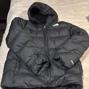 The North Face fleece/sherpa lined coat